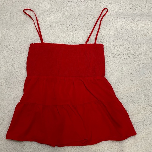 Red boho blouse-NEVER WORN - Picture 2 of 2